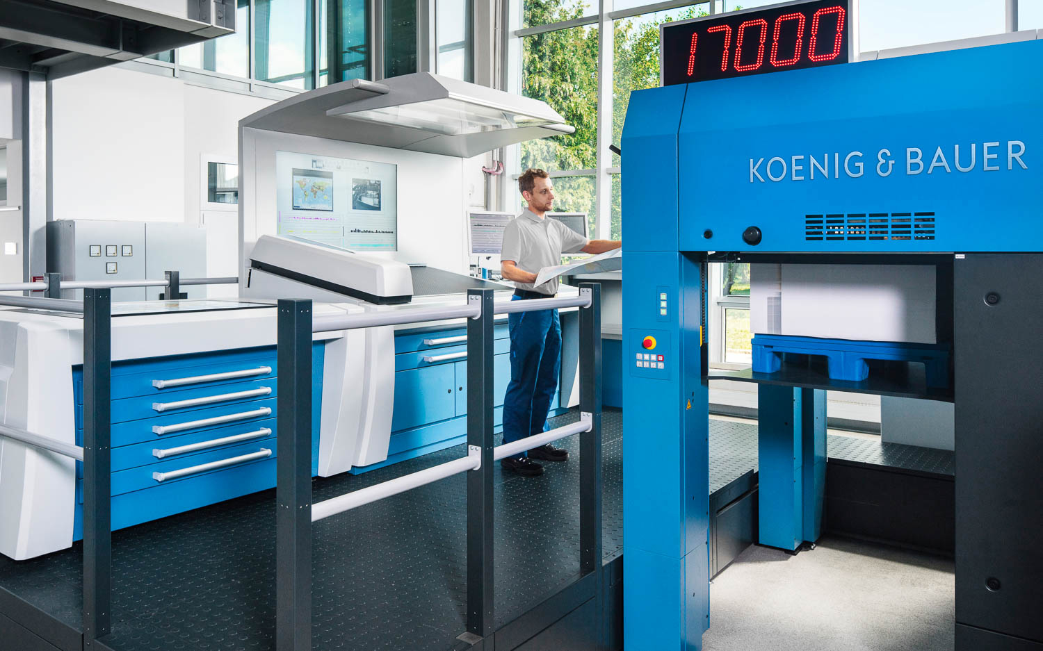 Maschinenpark bei Hirsch Printmedien